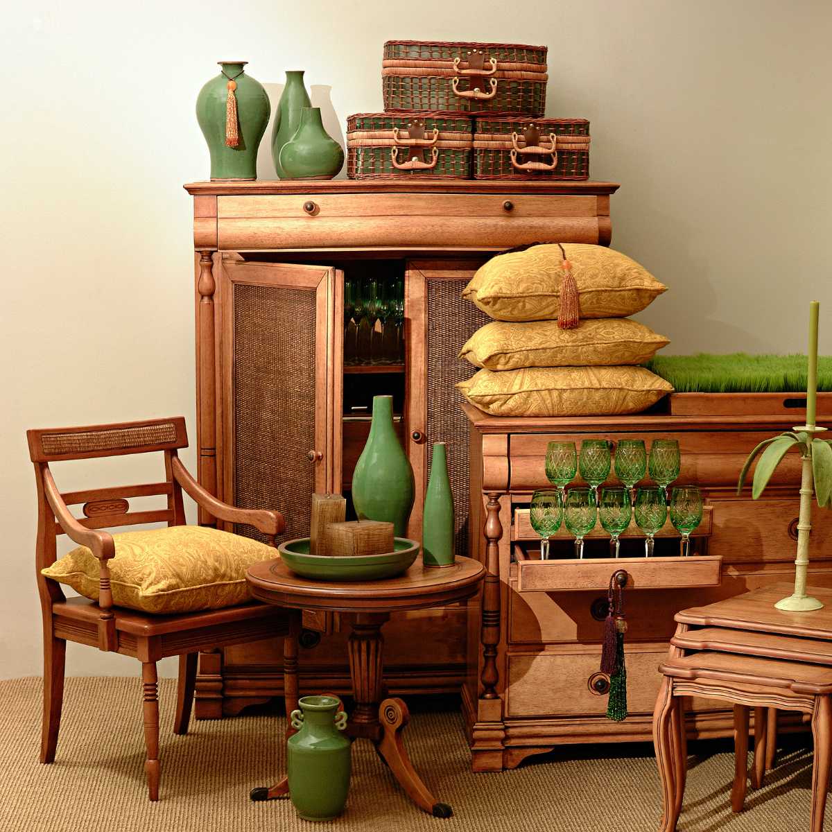 Solid wood furniture crafted with care and attention to detail.